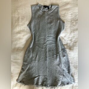 Theory Dress with Fringe Hem